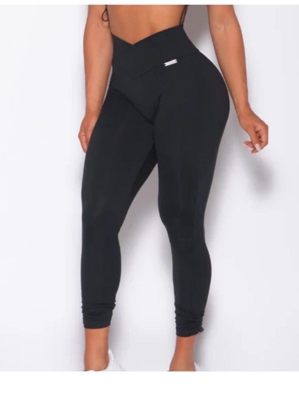 Bombshell Sportswear Black Contour Scrunch Toggle Leggings XL